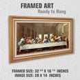 thumbnail image 3 of The Last Supper by Leonardo Da Vinci The World Classic Art Reproductions,Giclee Prints Framed WallArt for Home Decor,Image With Liner Size:30x16 inches,Gold Art Framed Size:32.75x18.5 inchs, 3 of 7