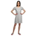 thumbnail image 2 of Moomaya Chemise de Nuit d'Allaitement à Boutons pour Femmes Imprimée, 2 of 5