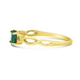 thumbnail image 4 of 14k Yellow Gold Oval Emerald Ring, 4 of 6