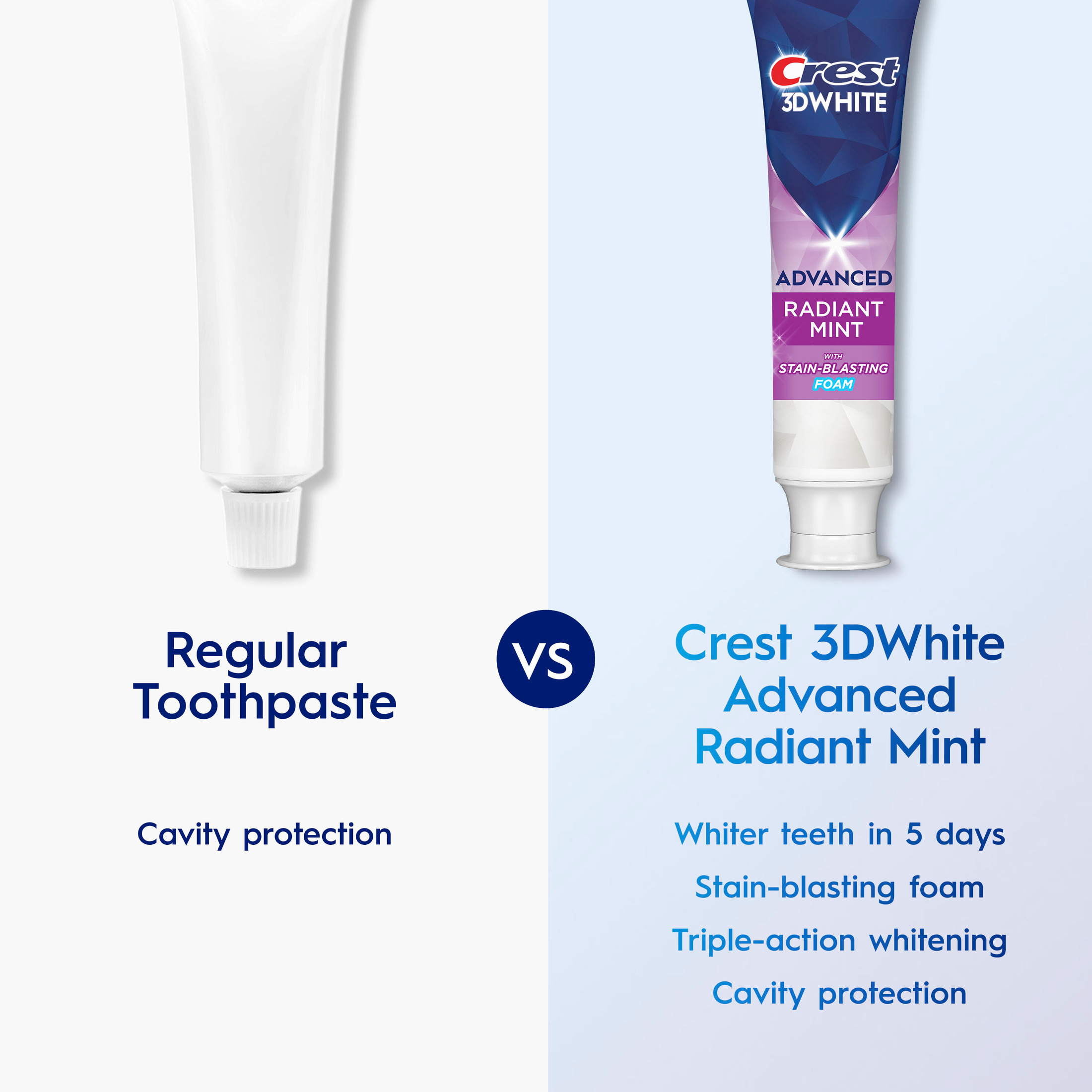 Crest 3DWhite Advanced Whitening Toothpaste, Radiant Mint, 3-Pack photo 4