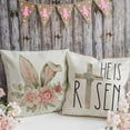 thumbnail image 2 of Easter Pillow Covers 20x20 Set of 4 Easter Decorations for Home He is Risen Floral Pillows Bunny Easter Buffalo Plaid Eggs Decorative Throw Pillows Spring Easter Farmhouse Decor, 2 of 6
