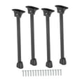 thumbnail image 2 of Tnarru 4 Pcs Pieds de Table Pliants Noirs en Acier au Carbone Polyvalents pour Lit, Portable, Bureau 40 cm, 2 of 8