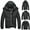 Black, variant on SnZhen Men's Black Down Jacket Fashion Warm Overcoat-Outwear Hooded Winter Cotton-padded Coat Black L