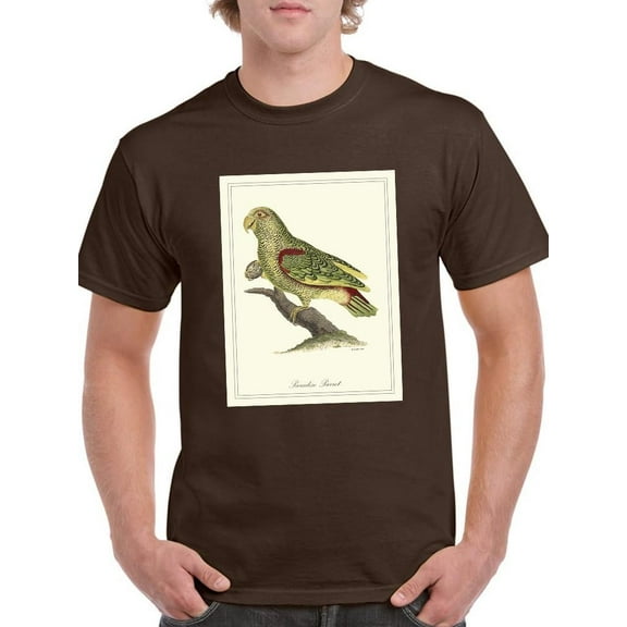 Paradise Parrot T-Shirt Men -Sydenham Edwards Designs, Male Large