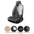thumbnail image 3 of Car Seat Covers Full Set Fit for Toyota Prius 2001-2026, Premium Faux Leather Seat Protectors, Breathable, Waterproof & Anti-Slip Full Wrapping Edge Seat Covers (Black&White, Full Set), 3 of 7