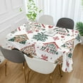 thumbnail image 2 of Yayeee Tablecloths 60" x 120" Rectangle Wrinkle Resistant Party Table Cover, Beige Nordic Christmas House, 2 of 8