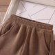 thumbnail image 5 of Cowsor Kids Corduroy Sweatpant with Pockets High Waist Elastic Waitsband Soft Pants Textured Loose Fit Strethy Denim Joggers, 5 of 7