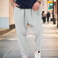 thumbnail image 2 of yillto Men’s Casual Pants Elastic Drawstring Waist Pants Loose Straight Leg Long Beach Sweatpants, 2 of 5