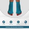 thumbnail image 4 of Happy Feet Toe Alignment Separator Socks, Prevent Foot Cramps and hammertoes, Toe Separator Massage Socks, 4 of 13