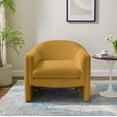 VANOMi Living Room Accent Chair, U Shaped Club Chair, Bedroom Bucket ...