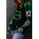 thumbnail image 4 of ABPHQTO Top negro con bloques de color y estampado gráfico de camión calabaza Happy Fall Yall para mujer, 4 of 5