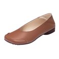 thumbnail image 1 of Cathalem Chaussures Plates Femmes Décontractées à Bout Pointu Toe Ballerines Confort Souples à Enfiler, Brun 38, 1 of 5