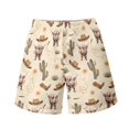 thumbnail image 4 of Binienty Men's Board Shorts Beach Shorts With Western Highland Cow Design - Quick Dry for Summer Surfing and Beach Vacations, 4 of 8