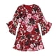 thumbnail image 1 of Vestido ajustado y acampanado bar III para mujer rojo 12, 1 of 2