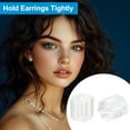 thumbnail image 4 of Uxcell 1000 Pcs Silicone Earring Backs for Studs, Clear 3 x 3 x 3.5mm / 0.12 x 0.12 x 0.14, 4 of 5