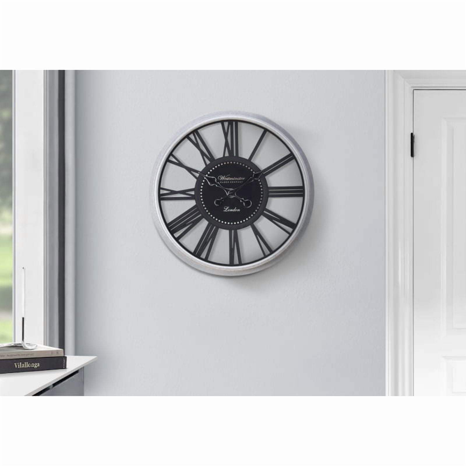 SKILCRAFT Silver Contemporary Wall Clock - Walmart.com