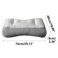 thumbnail image 2 of Sleep Enhancing Cervical Support Comfort Goose Down Pillow, New Cervical Neck Pillow,Premium Goose Down with Memory Foam,Ergonomic Side Back Stomach Sleeper Enhancer Pillows (B), 2 of 7