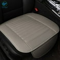thumbnail image 3 of Deago Car Seat Cover, Edge Wrapping Car Interior PU Leather Car Seat Cushions Protector Front Car Seat Covers, Single Seat Cushion Cover Pad Mat for Auto Four-door sedan & SUV Driver (Gray), 3 of 10