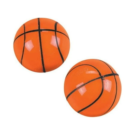 Fun Express Basketball Bouncing Balls - 12 Piece Sports Party Favors