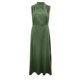 thumbnail image 4 of Faldas largas Vestido largo de satén con cuello simulado para mujer, vestido para ocasiones formales, abertura lateral, elegante Ygjytge Verde oscuro T M para Mujer, 4 of 9
