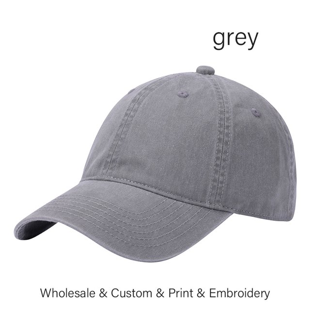 SLECKTON Custom Baseball Cap Brand Logo Design DIY Sun Hat Embroidery Print Photo Washed Retro Cotton Cowboy Hat Adult Wholesale RWJDXD