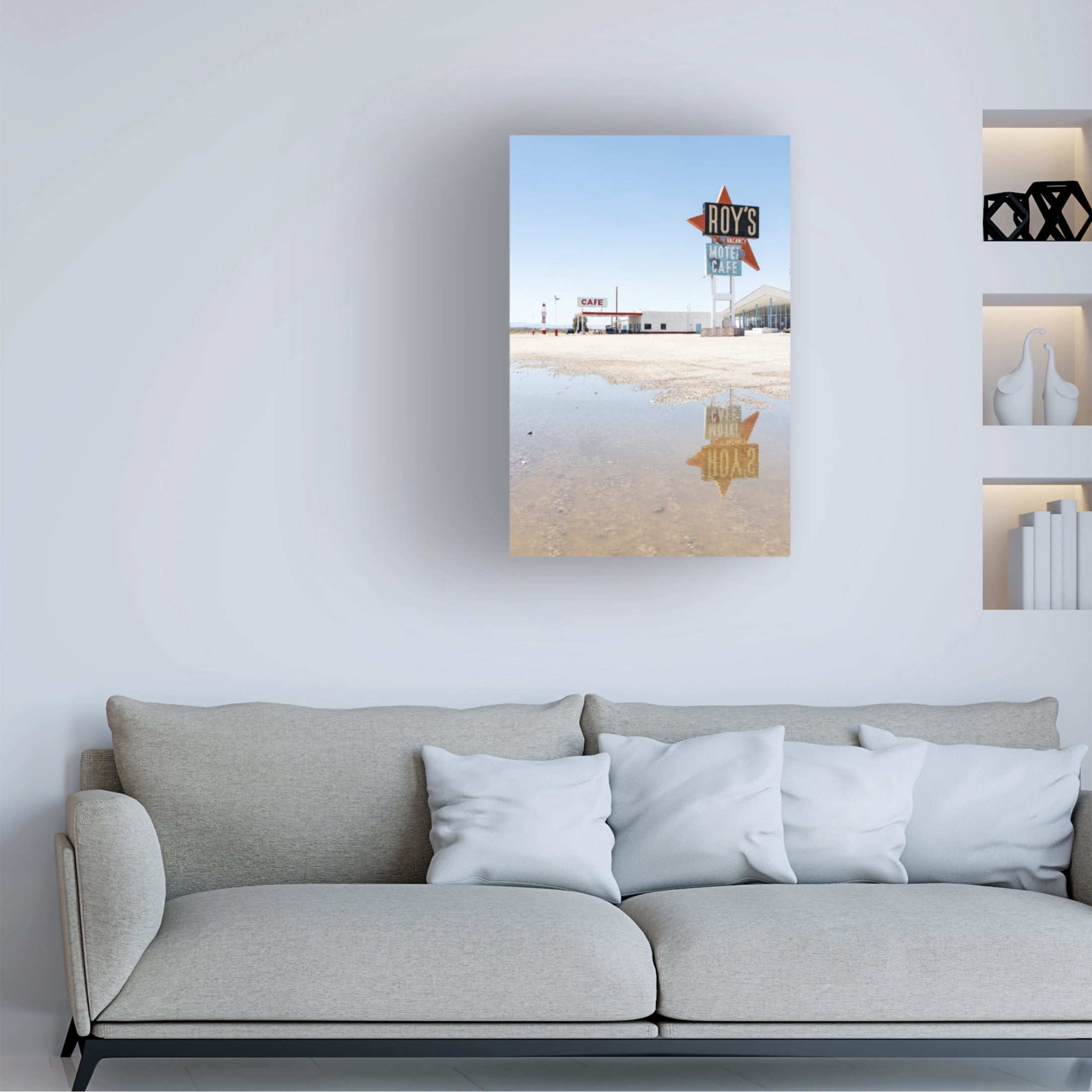 Trademark Fine Art Andreas Klesse Rain In The Desert Canvas Wall Art
