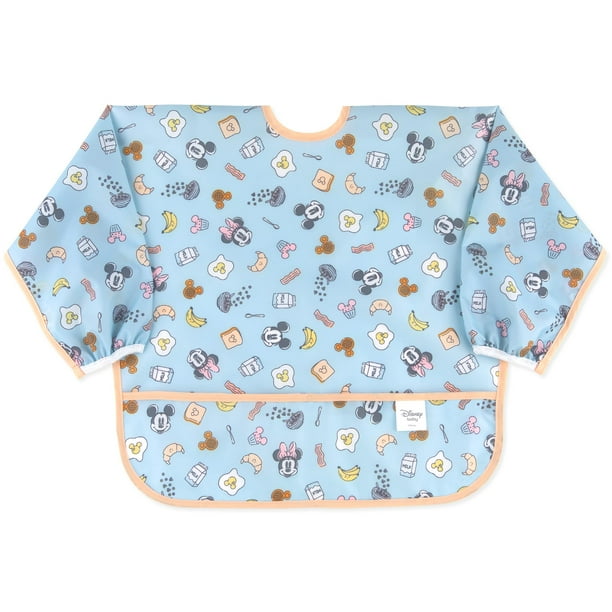 Babero con mangas de Mickey y Minnie de Disney para 6 a 24 meses