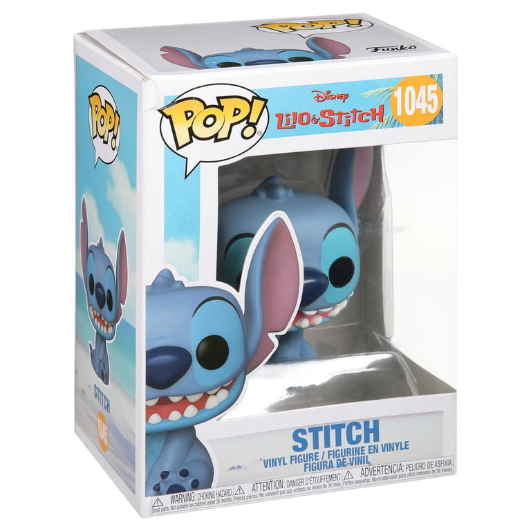  Funko Disney: Lilo & Stitch - Smiling Seated Stitch Pop! Vinyl  Figure (Bundled with Compatible Pop Box Protector Case) : Toys & Games