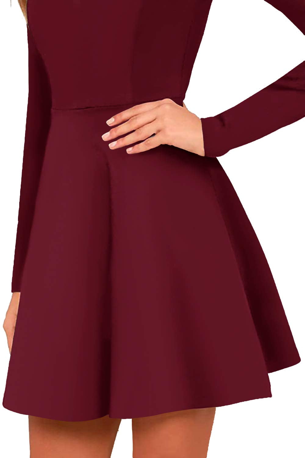 Juniors Fall Dresses Jusfitsu Women's Long Sleeve Skater Dress - A-Line Swing, Crewneck, Casual Party Dress For Fall Winter Spring Juniors Black Dress Juniors Fall Dresses Jusfitsu Women's Long Sleeve Skater Dress - A-Line Swing, Crewneck, Casual Party Dress For Fall Winter Spring Juniors Black Dress