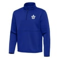 thumbnail image 2 of Men's Antigua Blue Toronto Maple Leafs Twist Quarter-Zip Pullover Jacket, 2 of 3