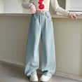 thumbnail image 2 of THJRPQJFD Girls Loose Fit Sweatpants with Drawstring Kids High Waisted Joggers Teen Girl Trendy Casual Pant Girl Baggy Solid Color Pants Tween Girl Clothes, 2 of 8