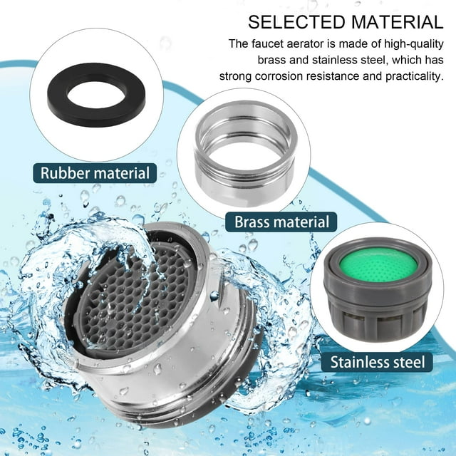 Bearachild Boquilla de filtro de grifo de ahorro de agua, ajuste Universal, reemplazo conveniente, seguro, 4 pack/lote Accesorios de baño 【20 mm】