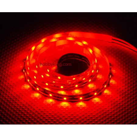 HobbyFlip Turnigy High Density R/C LED Flexible Strip - RED (1 meter) Night Flying Compatible with DJI F550