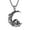 Silver, variant on HZMAN Mens Women Gothic Retro Moon Crescent Skull Stainless Steel Pendant Necklace 22+2 Inch Chain (Silver & Gold)