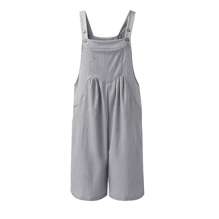 パンツ easy to wear smog overalls Denim Spaghetti Strap Shortalls Toddler 2t-4t - Light Wash