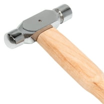 The Beadsmith Ball-Peen Hammer, Dual Metalworking Tool, 9”, 2 oz Head w/ 10 mm Flat and Domed Faces