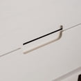 thumbnail image 2 of 2-Drawer Groove Handle Wood Nightstand - White, 2 of 6