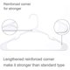 thumbnail image 2 of Plastic Hangers Clothing Hangers Durable Tubular Shirt Hangers Coat Hangers, Slimsp Saving, Heavy Duty Clothes Hangers Ideal For Laundry Everyda, 2 of 4