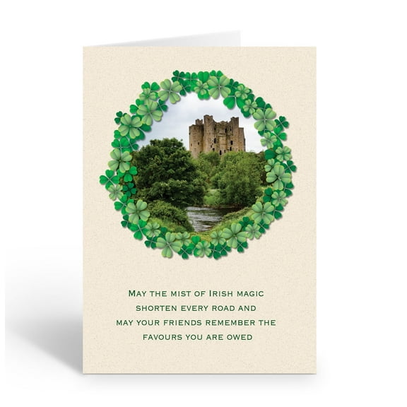 Irish Castle St. Patrick's Day Card - 12 Cards with Envelopes - B18051