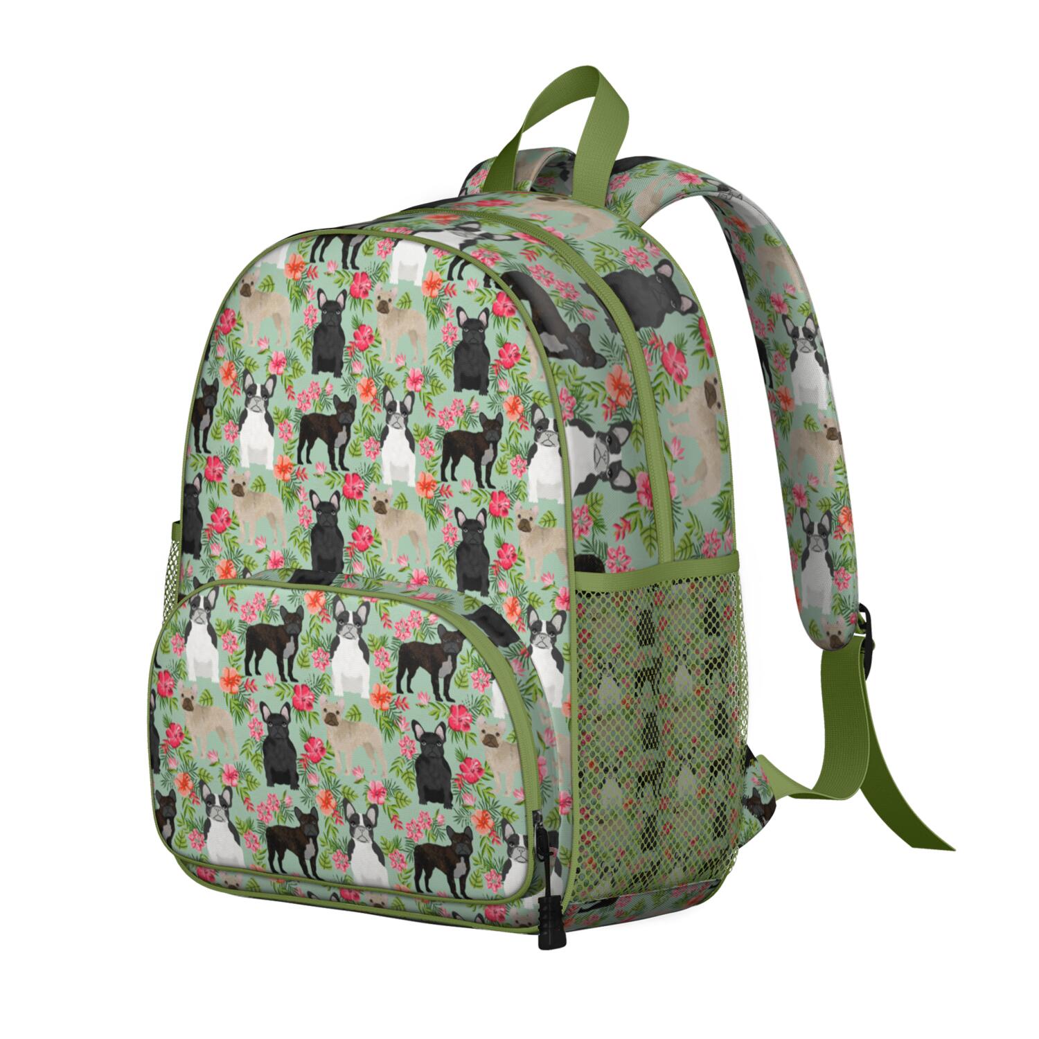 Colorful Symmetrical Plaid Stripes Ergonomic Backpack with Padded Shoulder Straps