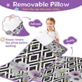 thumbnail image 3 of Pioneer Flower Floral Print Pattern Toddler Nap Mats for Kids Preschool,Sleeping Mat Bag or Kids,Toddler Sleeping Bag,Toddler Nap Mat or Daycare, 3 of 6