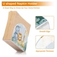 thumbnail image 4 of Lion Elephant Giraffe Leaves Napkin Holder for Table Clear Napkin Stand Paper Holder Acrylic Organizer Dispenser Napkins for Dinner Kitchen Restaurant Room, 4 of 8