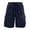 #06 Navy 【Mix, Match & Rotate: Stock Up on Daily Colors】, variant on Women's Quick Dry Cargo Shorts with Pockets, Mid High Waisted Drawstring Elastic Waist, Loose Fit for Outdoor Hiking & Travel, Woven Fabric for Summer Sports & Casual Wear