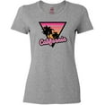 thumbnail image 3 of Inktastic California with Triangle and Palm Trees Women's T-Shirt, 3 of 5