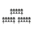 thumbnail image 2 of Flower Edging Panel, Animal Barrier Fence, Decorative Detachable Garden Edging Border, Garden Fencing for Park, Backyard Yard Balcony Garden 3Pcs vase, 2 of 8