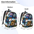 thumbnail image 2 of Goofa Roblox Pattern Durable Canvas Daypack - High-Quality Vintage Backpack, Compact & Versatile for Travel and Everyday Use-Medium, 2 of 5