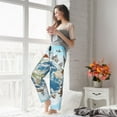 thumbnail image 5 of Pofeuu World Travel Print Women's Fashion Pajama Pants with Pockets Comfy Drawstring Sleep Lounge Bottoms-XX-Large, 5 of 6