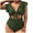 Green, variant on Gubotare Womens Bathing Suits Tummy Control Women's One Piece Swimsuit Scoop Neck Cutouts Bathing Suit Textured Low Back Swimwear Wide Straps (Green,XXL)