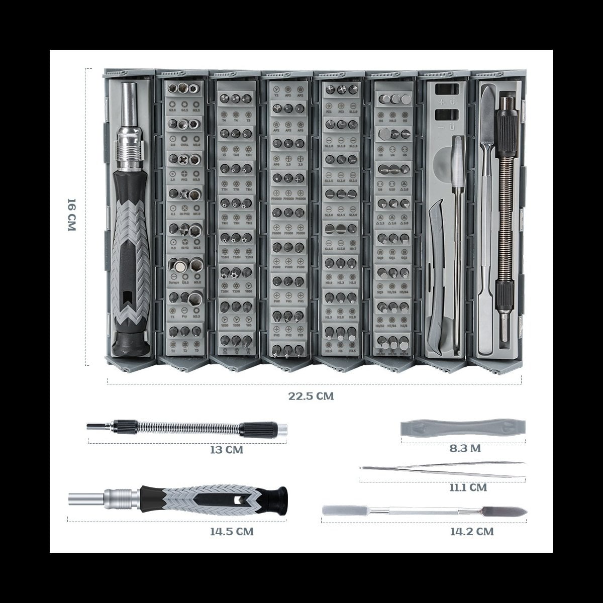 Screwdriver Set 126-In-1 Professional Maintenance Tool Set