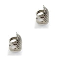thumbnail image 2 of Inteprter Protector de anillo de dedal de latón, agujas para trabajar a mano, manualidades, accesorios de artesanía ajustables, plata Plata S 2Conjunto, 2 of 6